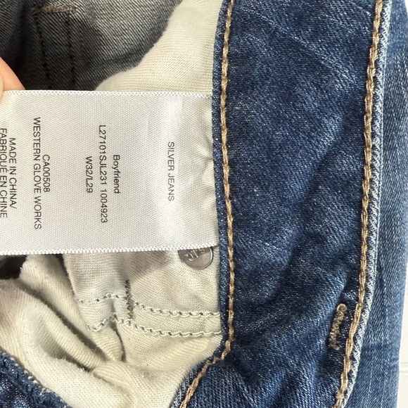 Silver Jeans Co. women’s medium wash boyfriend denim jeans. Size W32 L29 - Picture 7 of 7